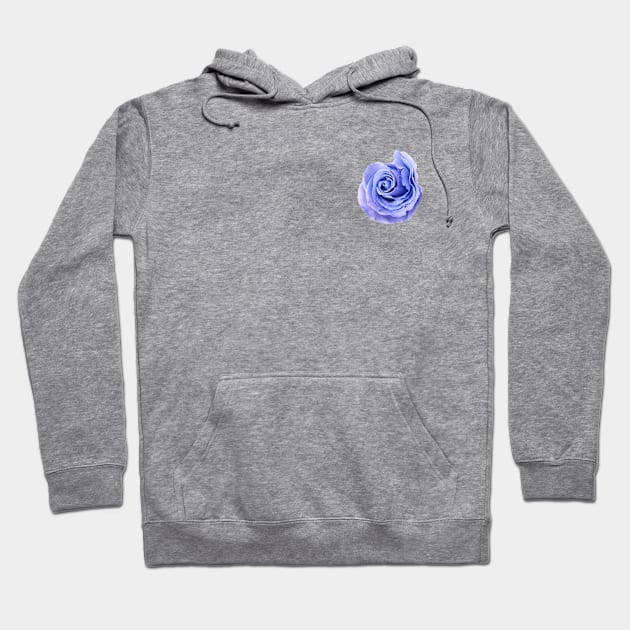 Blue Purple Rose Art Photo Hoodie by felixbunny